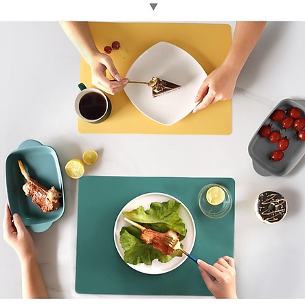 Tấm lót nhào bột silicon làm bánh hoặc lót bàn ăn tiện dụng cho nhà bếp