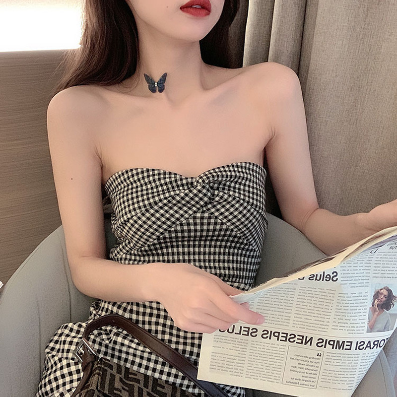 Áo Croptop Hai Dây Với Thiết Kế Trơn Màu Xinh Xắn Dành Cho Nữ