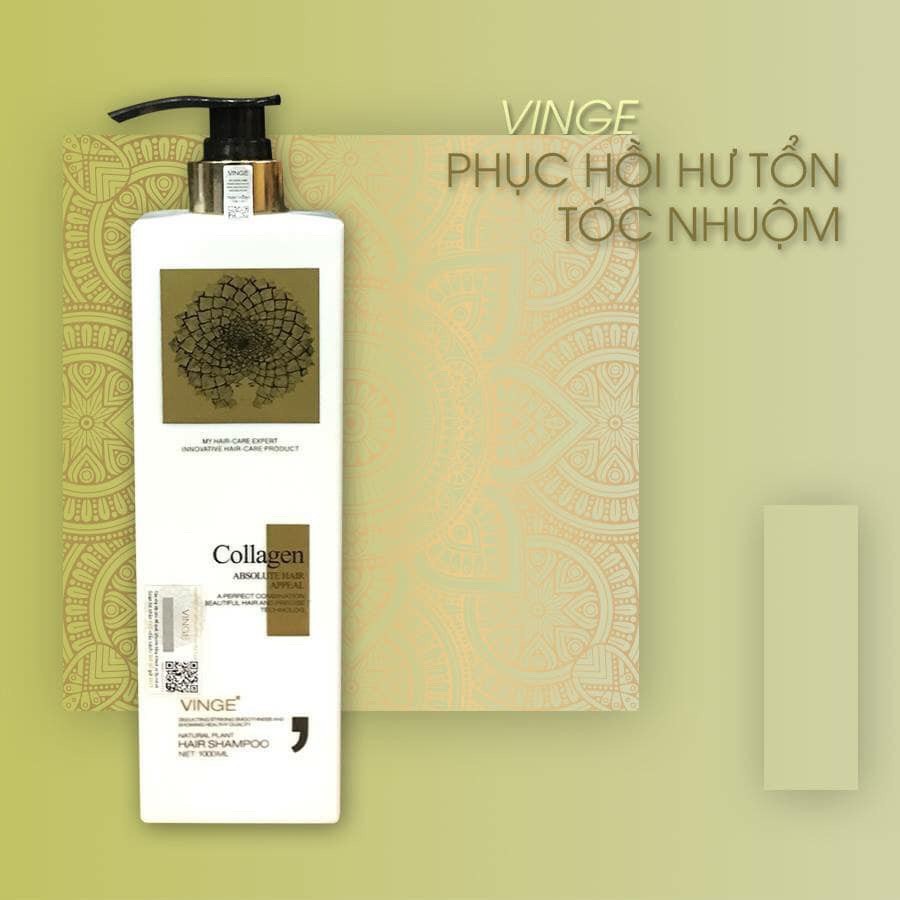 [Chính Hãng] Dầu Gội Cặp Ngăn Rụng Tóc Collagen Vinge Chính Hãng GX11 1000ml/chai