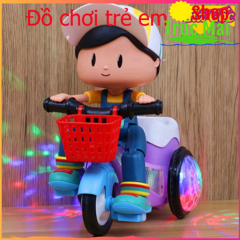 [Loại 1] Bé Tập đạp xe xe đạp vui nhộn đồ chơi cho bé đèn trung thu