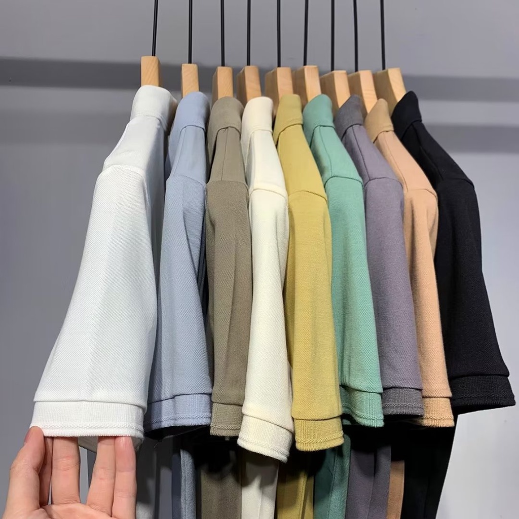 Áo Thun POLO Dáng Ôm Phong Cách Doanh Nhân Thời Trang Mùa Hè Cho Nam Size M-3xl