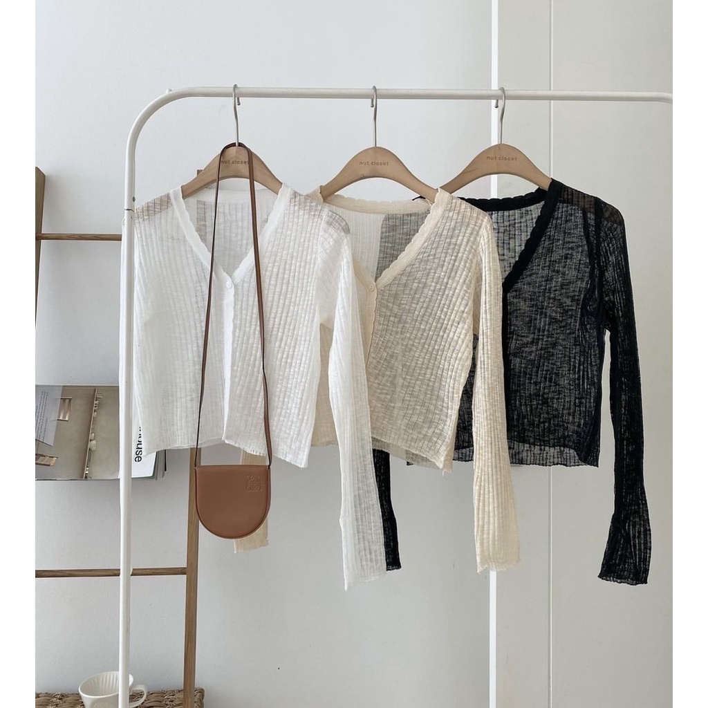 Áo Cardigan Mỏng Khoác Ngoài Tiểu Thư