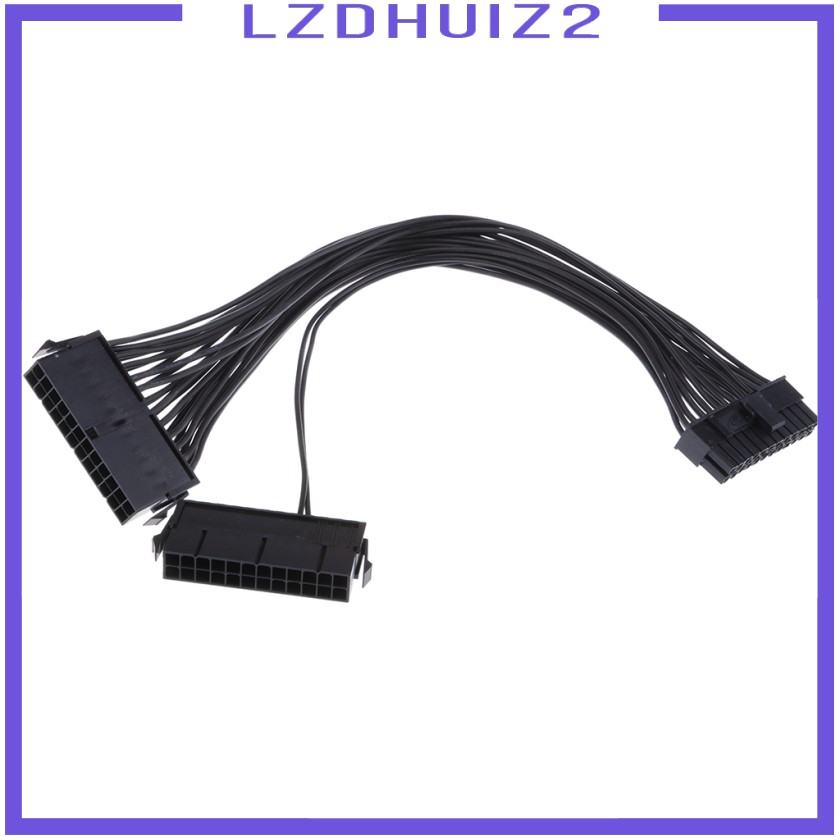 Dây Cáp Nối Dài Nguồn Điện Đồng Bộ Les Fleurs ATX 24 Pin PSU Kép