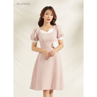 Đầm cổ u tim da1163 gumac