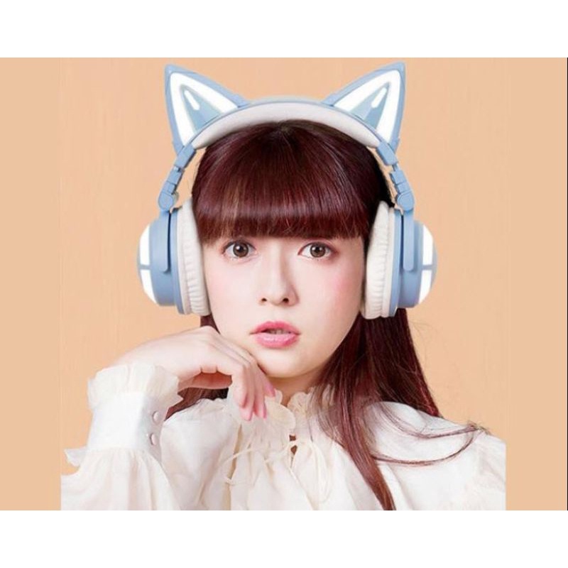 Tai Nghe Bluetooth MZ47 Tai Mèo MZ47 Tai Mèo Dễ Thương headphone Có Mic, thẻ nhớ, Âm Bass Mạnh