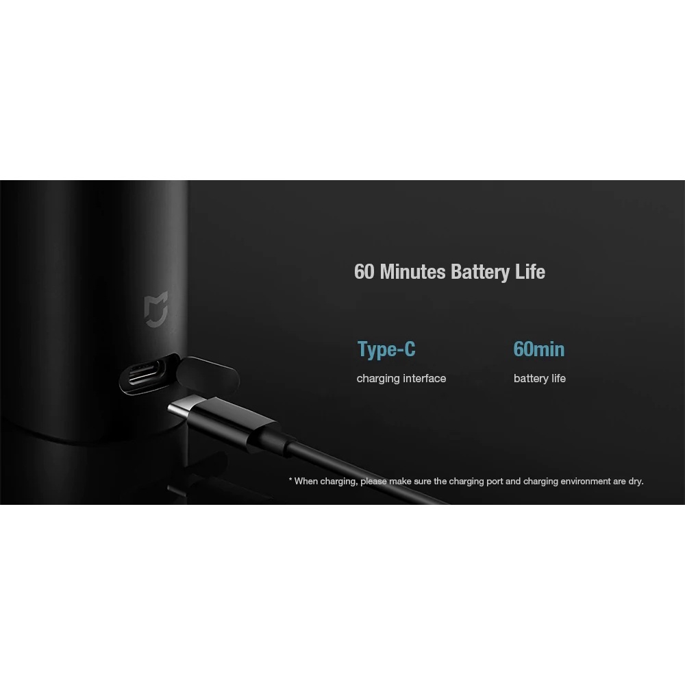 Máy Cạo Râu Xiaomi Mijia S500 Lưỡi Kép 3D Chống Thấm Nước