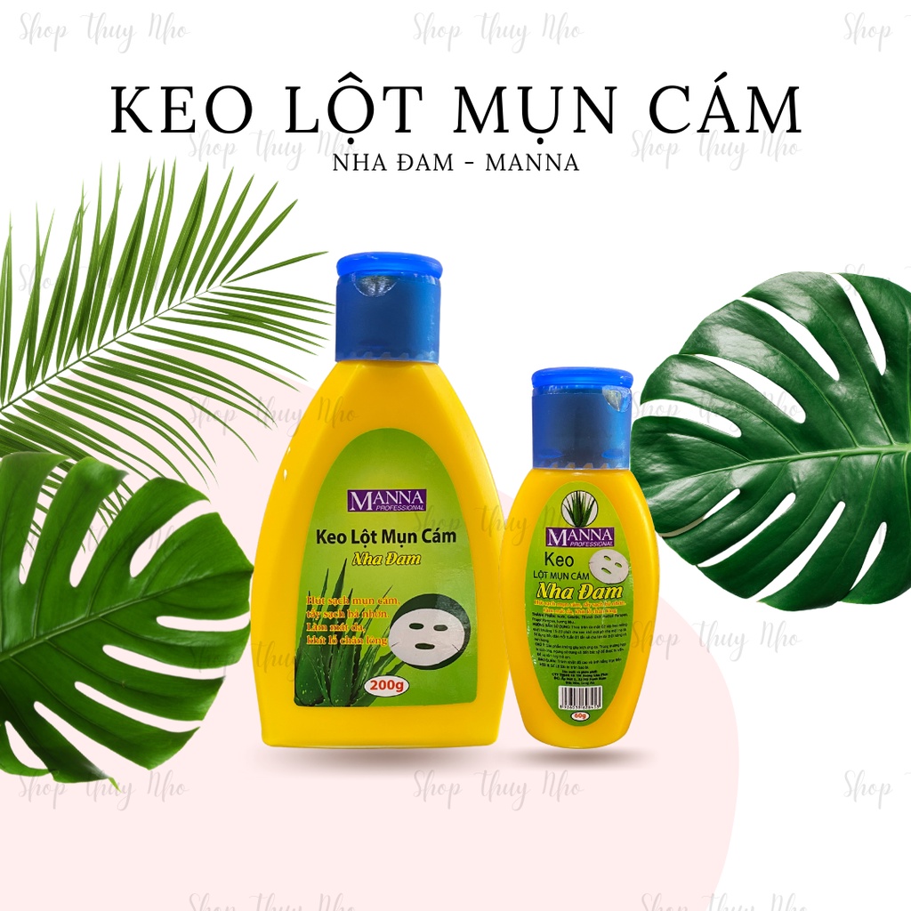 Keo lột mụn cám và mụn đầu đen nha đam Manna 60gr và 200gr