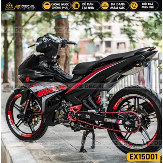 Tem Xe Exciter 150 Mẫu MX KING | EX15001 | Chất Liệu Decal PVC Chống Nước, Tem Rời Dán Dễ Tại Nhà