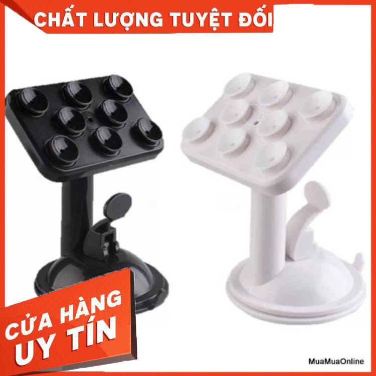 Đế Hít Điện Thoại 8 Chấu Xoay Để Bàn, Xe Hơi