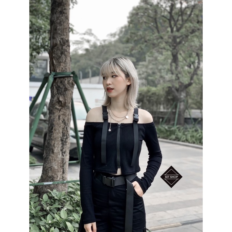 Áo trễ vai cài | BigBuy360 - bigbuy360.vn