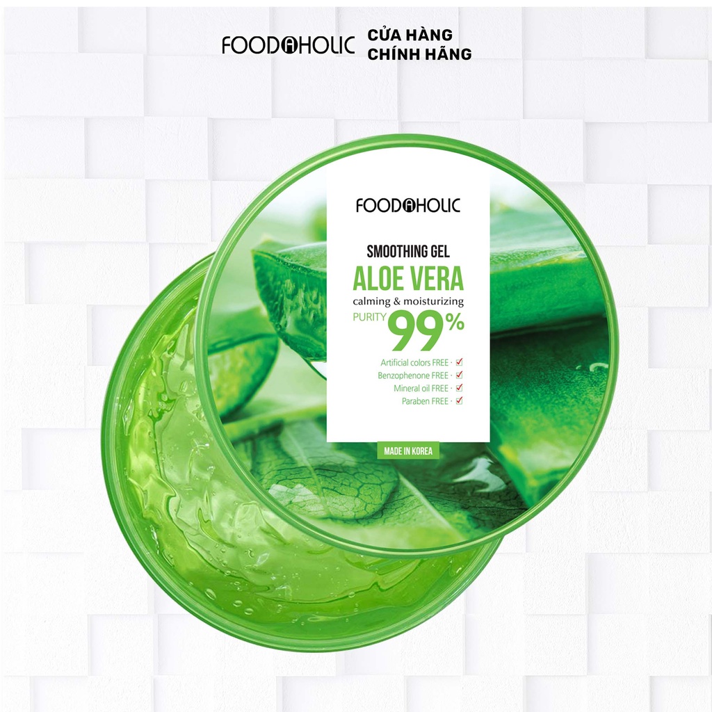 Gel Dưỡng Nha Đam Chăm Sóc Da Và Tóc Toàn Diện Aloe Vera 99% Soothing Gel 300ml