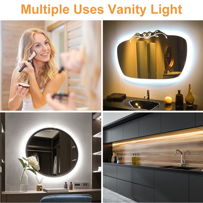 [MT] LED Make Up Mirror Light Bulbs USB Hollywood Vanity Makeup Mirror Lights Bathroom Dressing Table Lighting Dimmable LED Wall Lamp