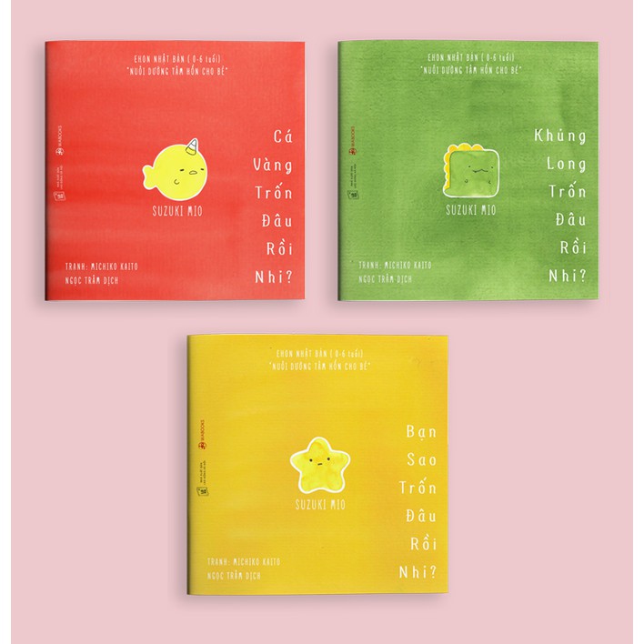 Sách - Combo Ehon Đi Đâu Thế - Bộ 3 Cuốn (Ehon Nhật Bản 0-6 Tuổi) - Tái Bản 2019