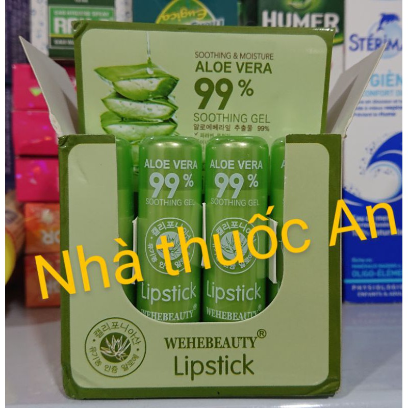 Son dưỡng môi nha đam Aloe vera Hàn Quốc