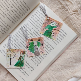 (Vẽ tay) Set 3 cái kẹp sách/ Bookmark handmade (2)