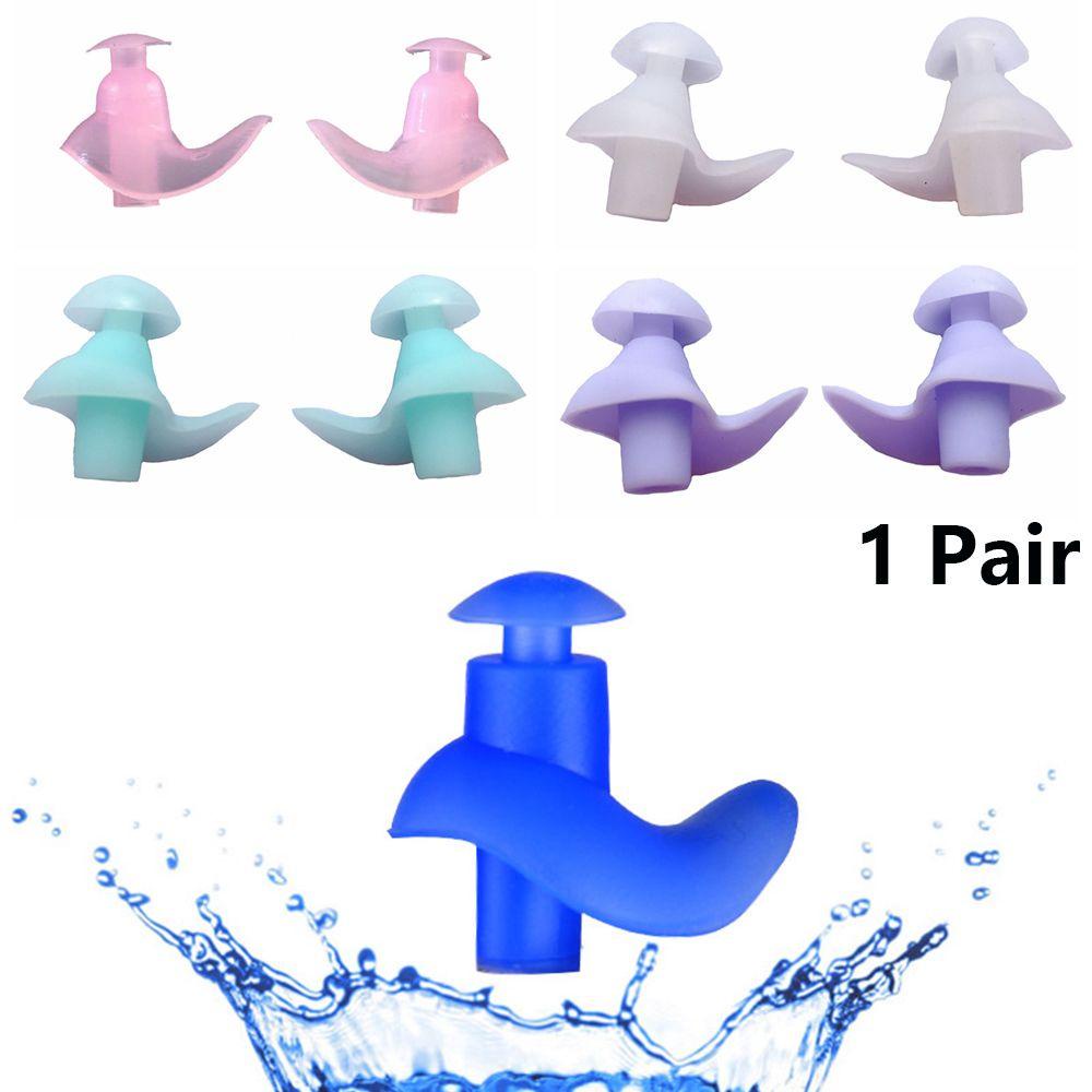 MUVAKO 1 Cặp Nút Bịt Tai Chống Bụi Chống Nước Thân Thiện Với Môi Trường Khi Đi Lặn