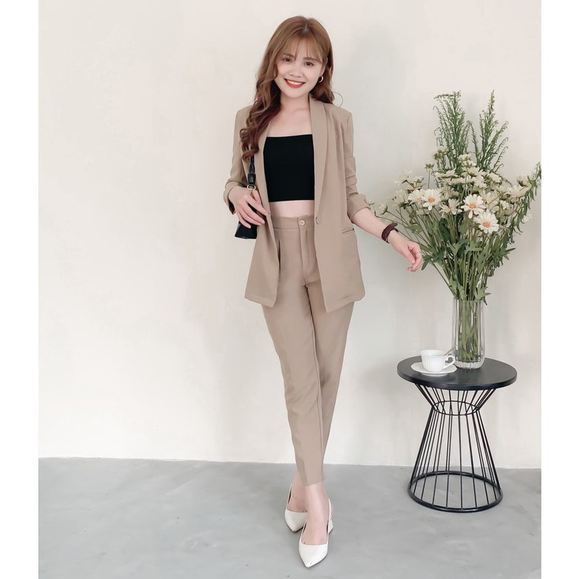 [ÁO BLAZER THIẾT KẾ ] Áo blazer, áo khoác màu xanh thiết kế Bazzi đứng form mềm mịn chống nhăn cao cấp - ẢNH THẬT | BigBuy360 - bigbuy360.vn