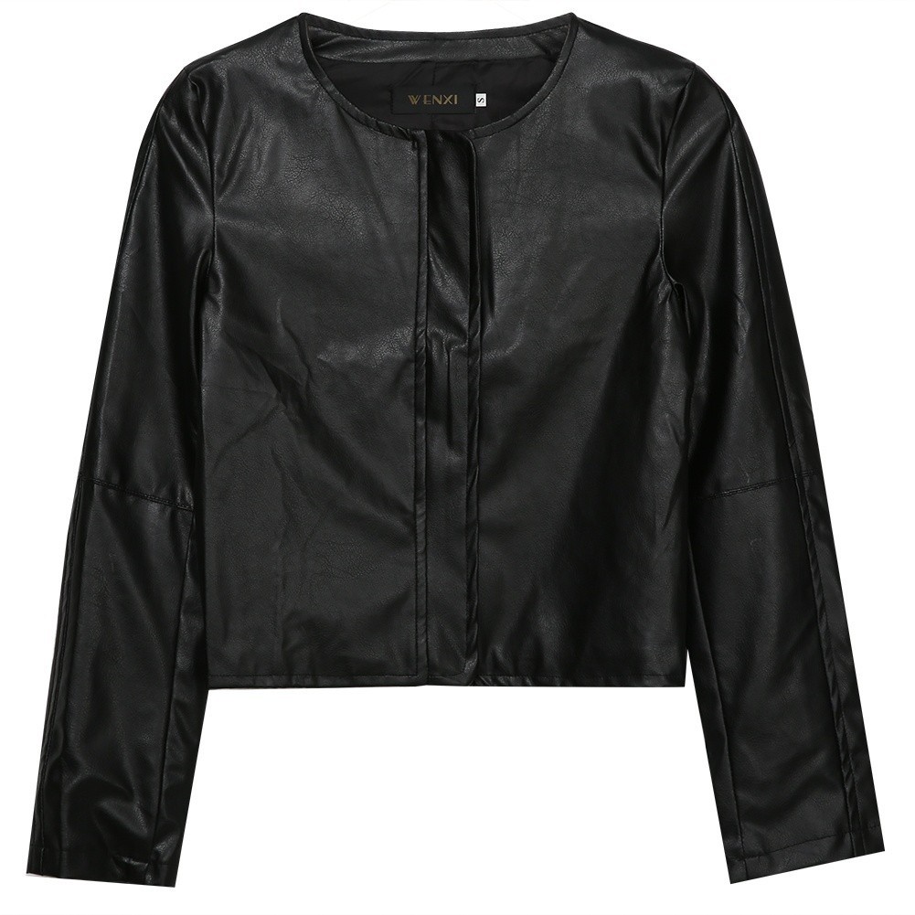 ☛☏❤Womens Lady Fashion Vintage Slim Biker Motorcycle Zipper Jacket Coat PU Leather