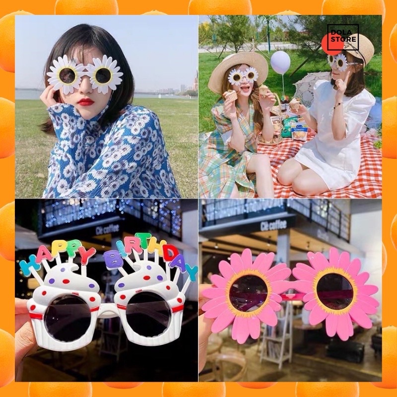 Kính Happy Birthday dùng cho tiệc sinh nhật, chụp ảnh cute hot trend