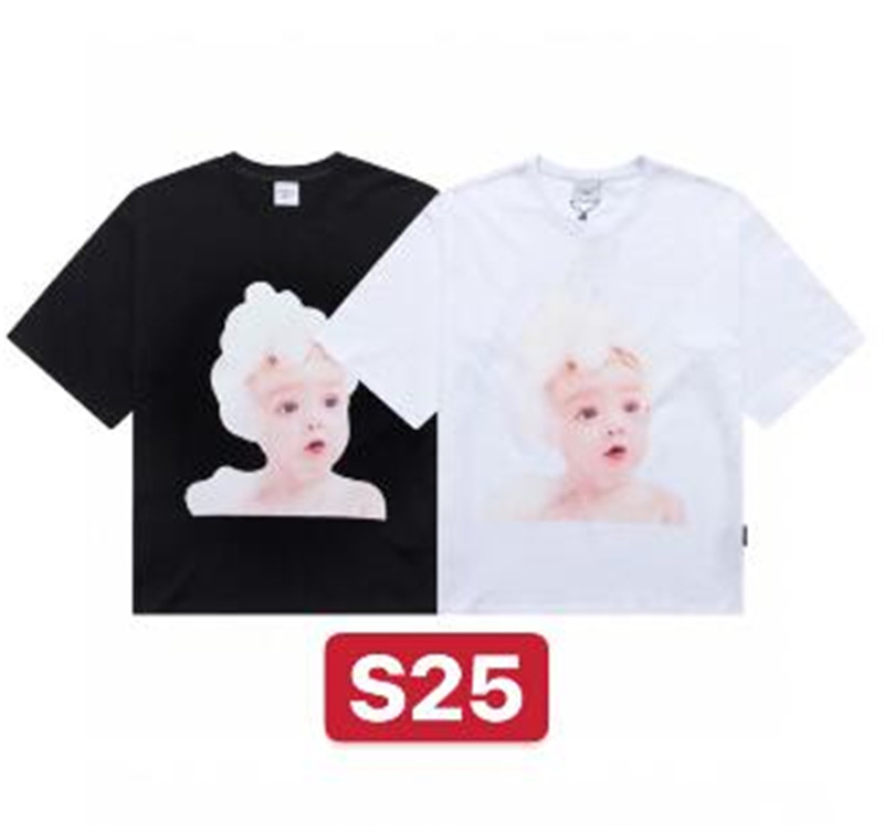 ADLV Áo Thun Tay Ngắn Dáng Rộng Vải Cotton In Họa Tiết Thời Trang Cá Tính Cho Nam Nữ