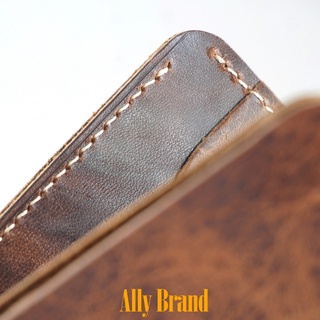 Ví Da Nam Ally Brand Da Bò Pullup Wax Handmade