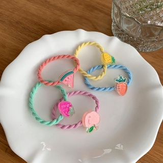 Thun Cột Tóc Buộc Tóc LIN Trái Cây Màu Pastel