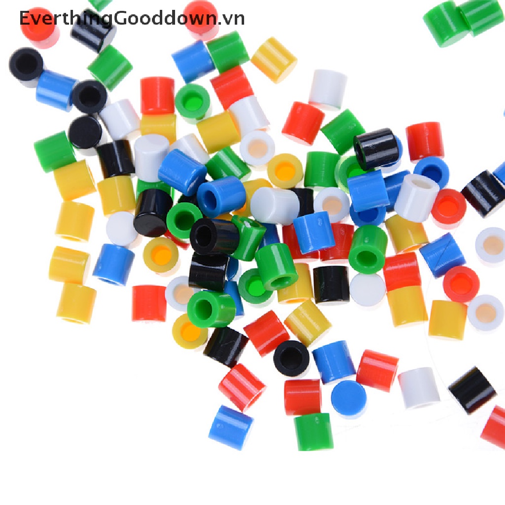 Everthinggooddown 100 Nắp Nhựa Đậy Nút Công Tắc Nhấn 6 * 6mm