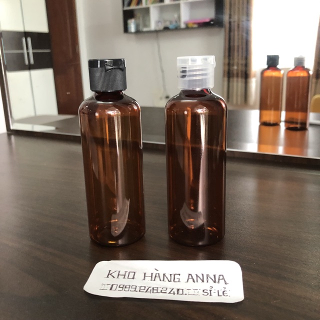 [ Chai lọ nhựa nắp bật ]  10 CHAI pet nhựa trong suốt 100ml / 70ml / 50ml / 30ml / 20ml/ 10ml nắp bật nhấn chiết mỹ phẩm