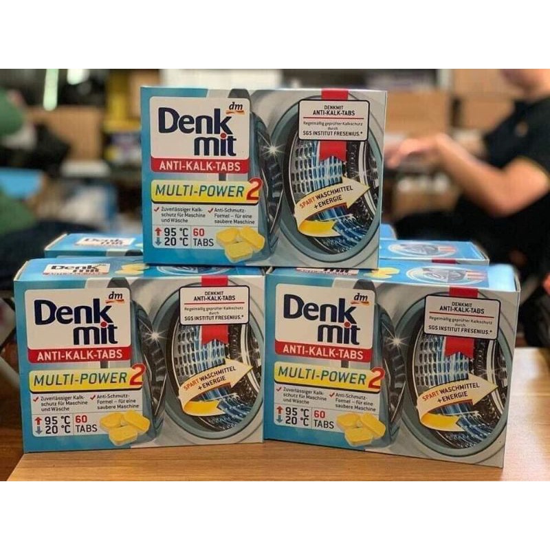 Viên tẩy lồng giặt Denkmit - Hộp 60 viên