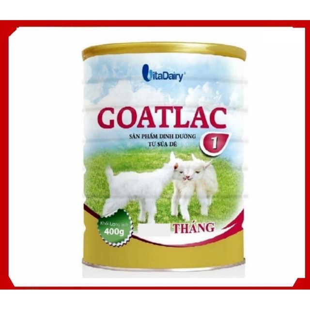 Sữa dê Goatlac số 1 lon 400g - 800g