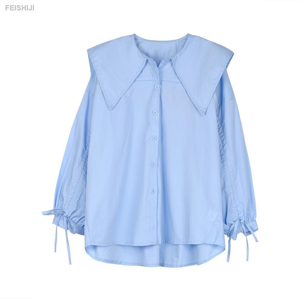 Áo Sơ Mi Nữ Tay Dài Cổ Thủy Thủ Thời Trang Xuân 2021 | BigBuy360 - bigbuy360.vn