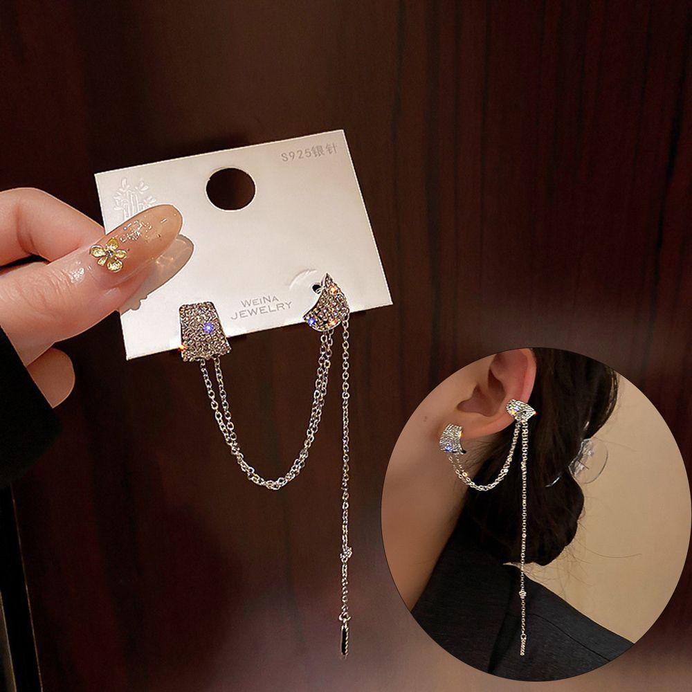 Bông Tai Dáng Dài Tua Rua Thời Trang Dự Tiệc 1 Cái|Bông Tai Thời Trang Xinh Xắn Cá Tính Cho Nữ