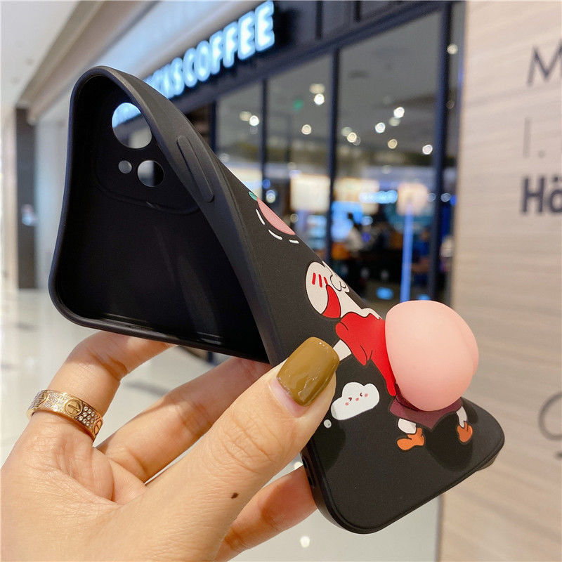 Ốp Điện Thoại In Hình Cậu Bé Bút Chì Shin Chan / Đào Cho Oppo K7 Reno3-4G / 5g A52 A72 A39 / A57 A59 / F1S A83 / A1 R11 R11S R15Pro / R15Plus R17