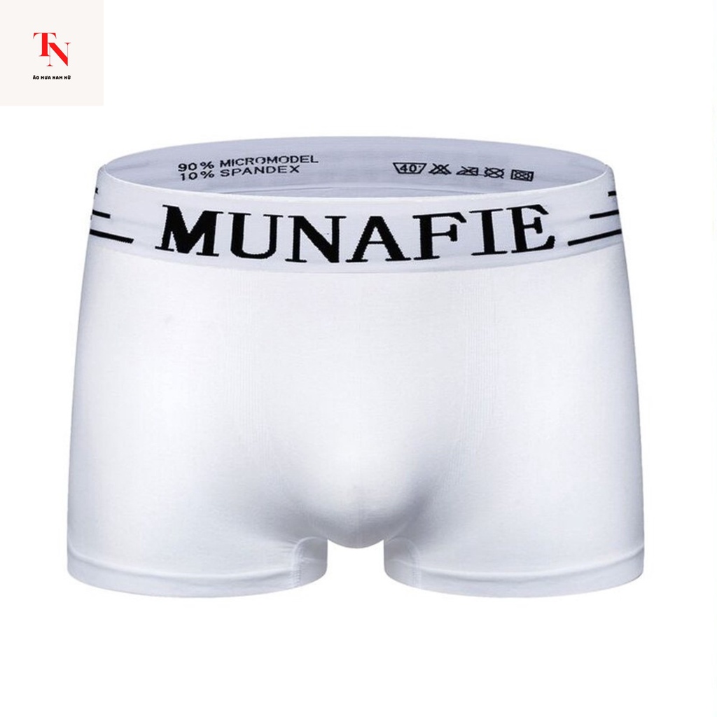 Quần lót nam Munafie cao cấp, quần sịp nam boxer chất vải cotton co dãn, thoáng mát - Tình Ngọc Store