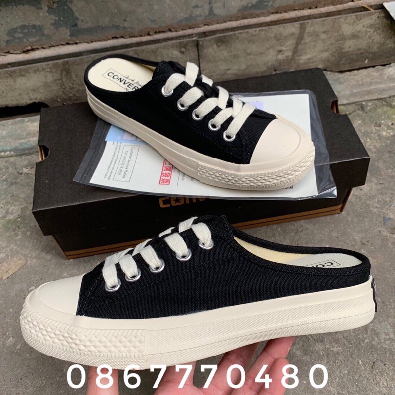 GIÀY C-V SLIP-ON Đen, Trắng (Full box, Bill)