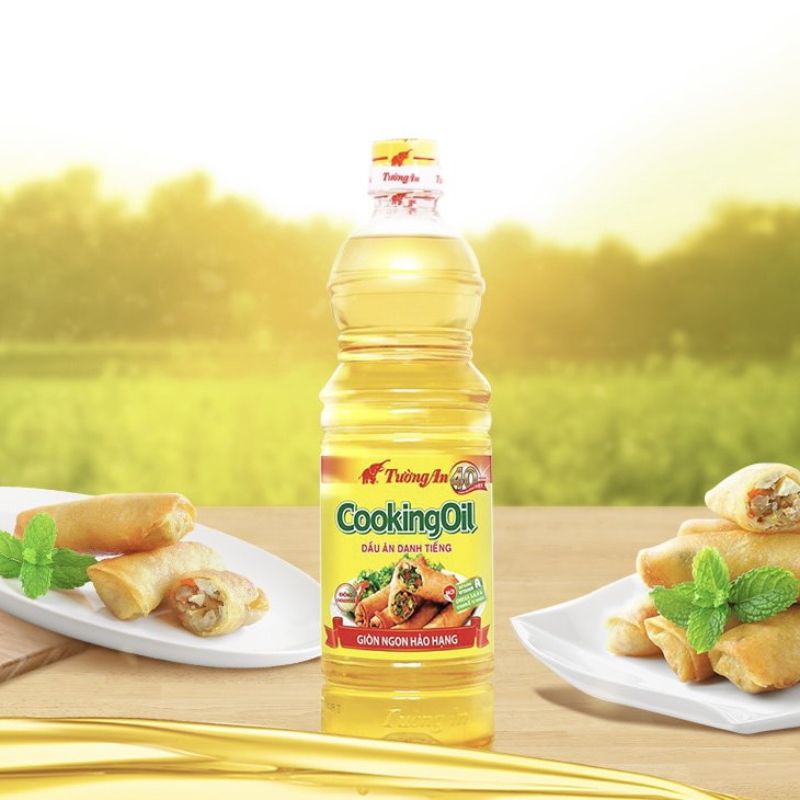 dầu ăn cooking oil tường an tốt cho sức khoẻ chai 1 lít