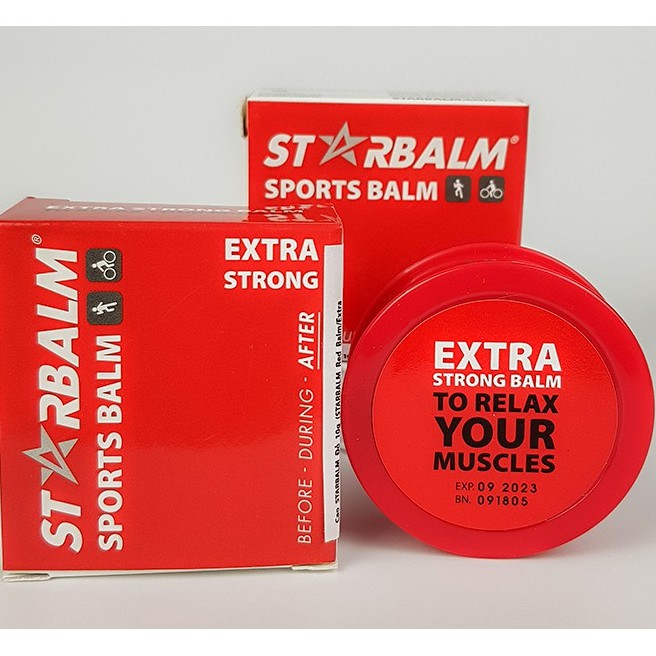 Cao đỏ Starbalm - Dầu cù là bôi làm ấm, nóng nhanh, giảm đau cơ hiệu quả, nhanh chóng - Dầu thoa thể thao cho các VĐV