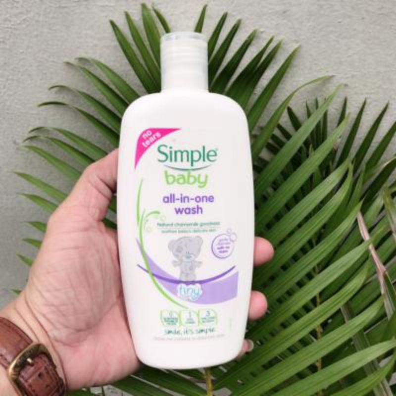 Sữa tắm gội Simple baby all in one wash 300ml