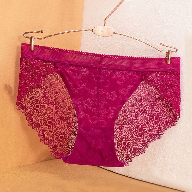 Quần Lót Ren Nữ sexy lọt khe phối đúc su kèm nơ điệu đà nữ tính mã 921