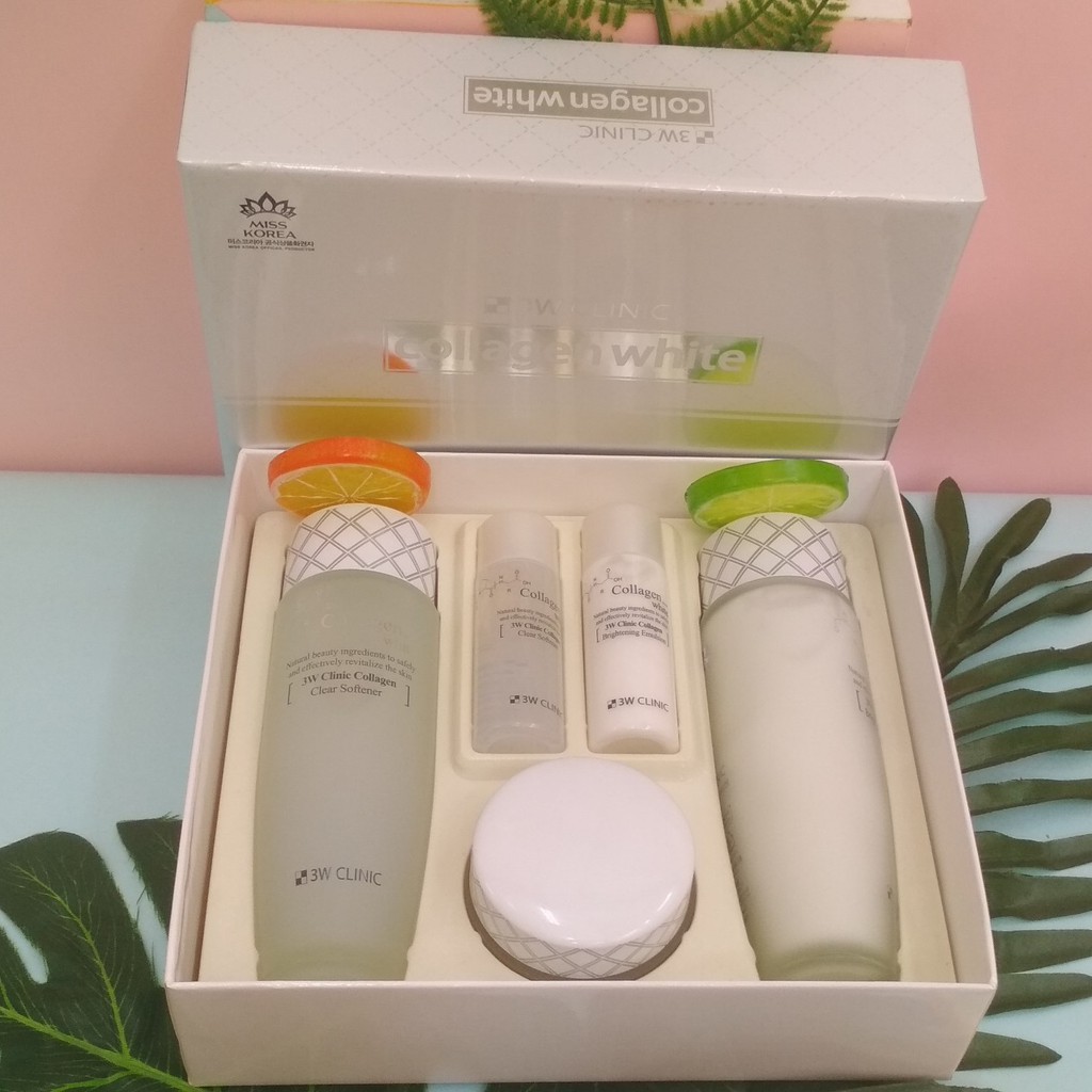 BỘ CHĂM SÓC DƯỠNG ẨM LÀM TRĂNG SÁNG DA MỸ PHẨM HÀN QUỐC CHÍNH HÃNG 3W CLINIC COLLAGEN WHITE SKIN CARE ITEM 3 SET | BigBuy360 - bigbuy360.vn