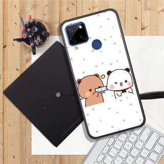 ỐP LƯNG OPPO REALME C11/C12/C15/C25/C21/C21Y,  IN HÌNH GẤU MOCHI SIÊU ĐÁNG YÊU, NỀN CỰC ĐẸP.
