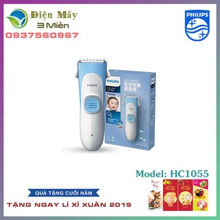Máy cắt tỉa tóc cho bé sơ sinh philips hc1055 - chính hãng