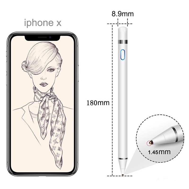 Bút Cảm Ứng Cho iPad iPhone Samsung iOS Android Active Stylus