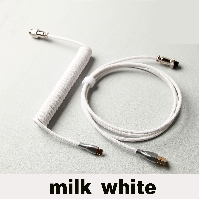 Dây Cáp Lò Xo Kết Nối Bàn Phím Cơ Type-C Với Cổng USB