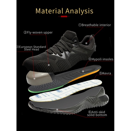 Giày bảo hộ lao động siêu nhẹ dáng Thể Thao Sneaker JB903, có mũi thép chống va đập, đế lót Kevlar chống đâm xuyên