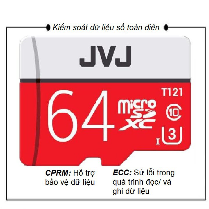 Thẻ nhớ 32G/16G/64G/128Gb JVJ Pro U3 Class 10 – chuyên dụng cho CAMERA tốc độ cao - Bh 5 năm | BigBuy360 - bigbuy360.vn