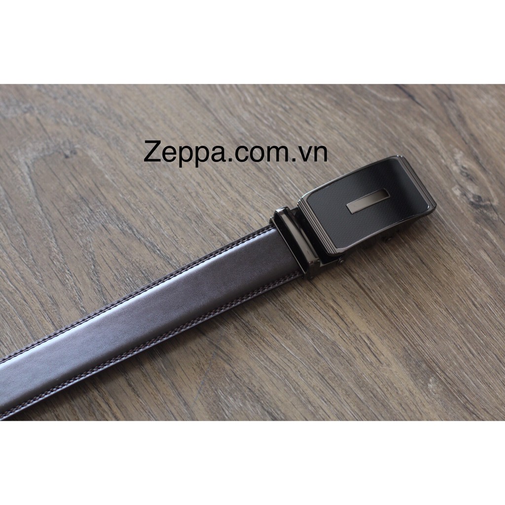 ZEPPA - Gian Hàng Chính Hãng - Nịt da nam - Màu nâu đen - Da bò thật 100% - MS: NND51