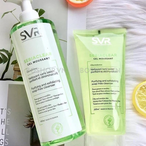 Gel Rửa Mặt SVR Cho Da Dầu Mụn, Nhạy Cảm Sebiaclear Gel Moussant