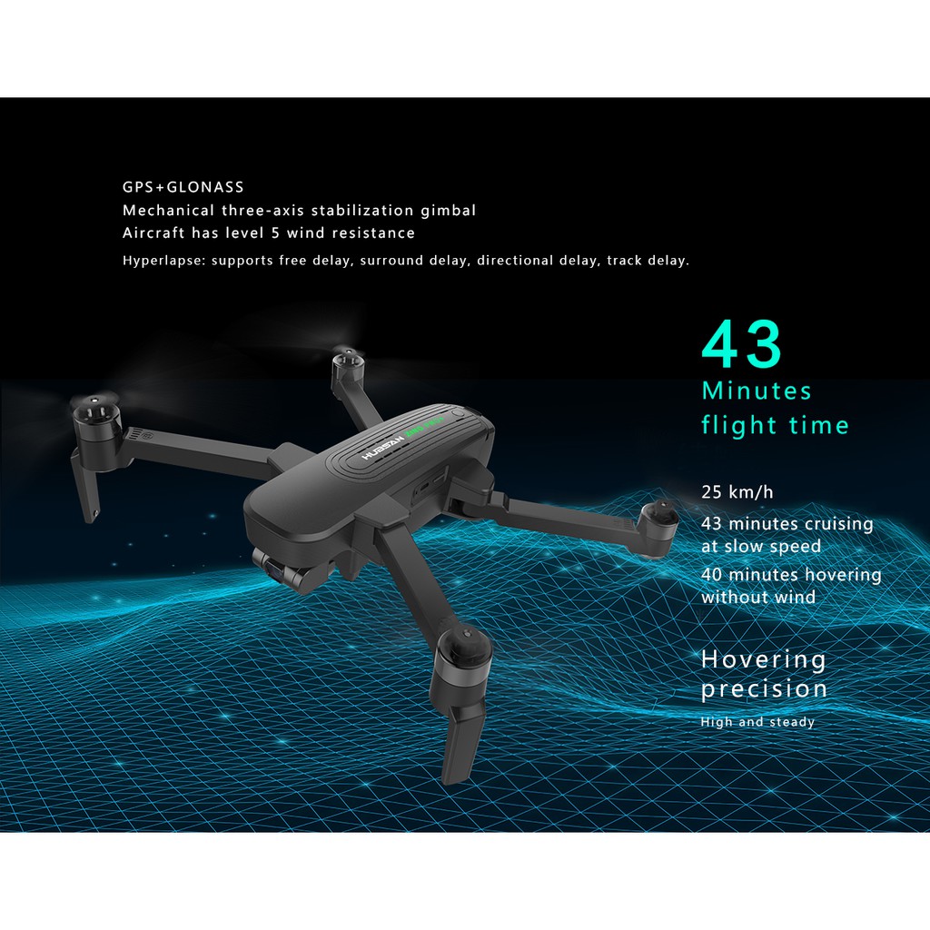Flycam Drone Hubsan Zino Pro Plus – Camera 4K Bay Xa 8KM Thời Gian 43 Phút – Đột Phá 2020