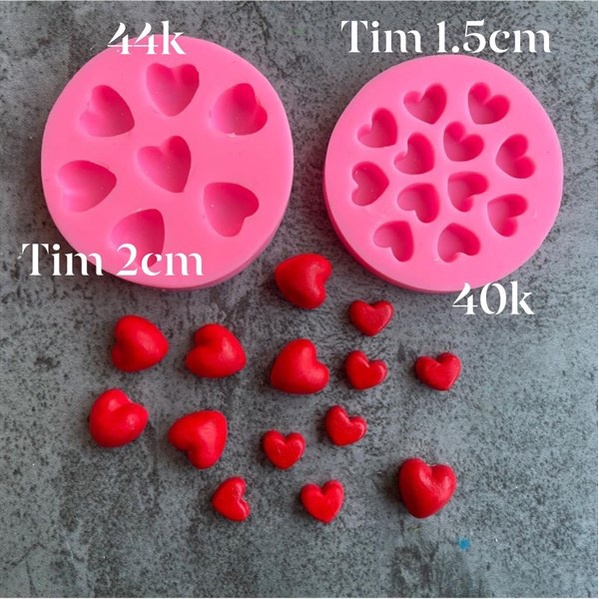Khuôn Silicone Trái Tim Nhỏ